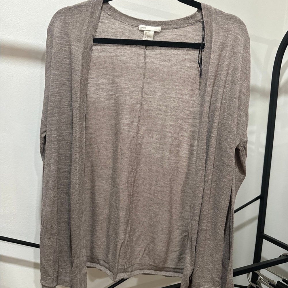 Lightweight Taupe Cardigan